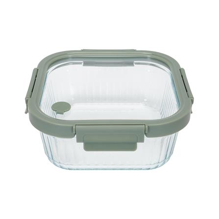 กล่องอาหารแก้วเหลี่ยม KECH RENA 1.1 ลิตร สีเทา_2
