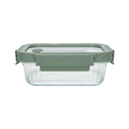 กล่องอาหารแก้วเหลี่ยม KECH RENA 0.64 ลิตร สีเทา_1