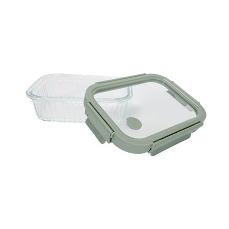 กล่องอาหารแก้วเหลี่ยม KECH RENA 0.64 ลิตร สีเทา_2