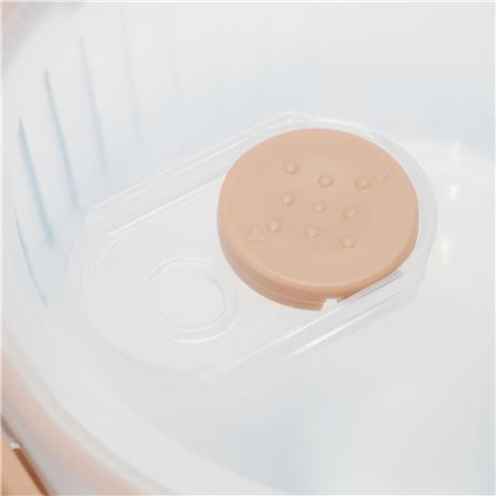 กล่องอาหารแก้วกลม KECH RUSSELL 0.65 ลิตร สีพีช_4