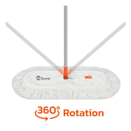 ไม้ม็อบถูพื้นดันฝุ่น 24 นิ้ว ZUMO ZM24 สีขาว/ส้ม_2