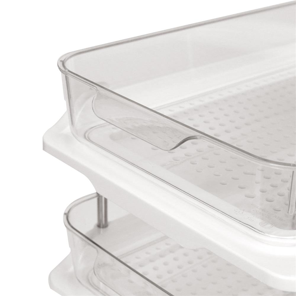 ชั้นวางของพร้อมถาดใส 3 ชั้น KECH BRINK 24X34X28.5 ซม.