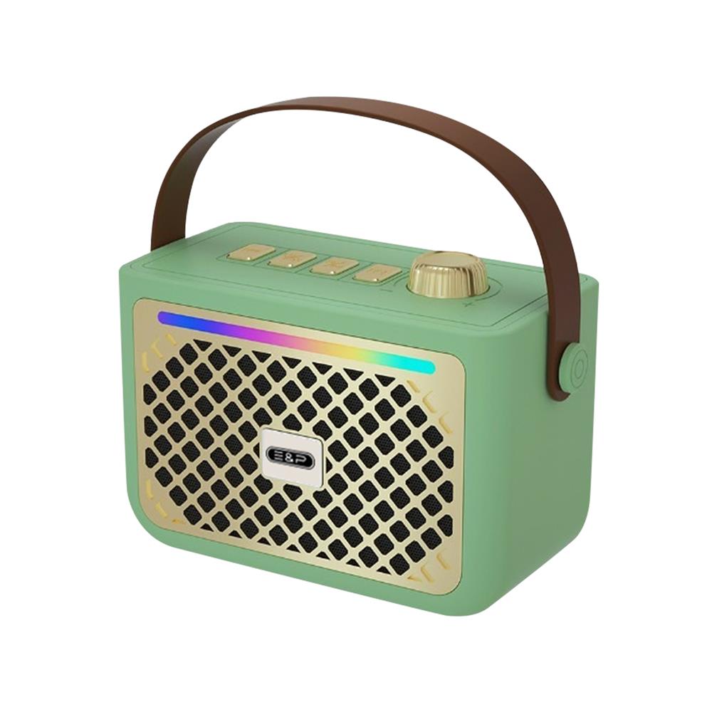 ลำโพงบลูทูธพร้อมไมค์ E&P LILLY สีเขียว