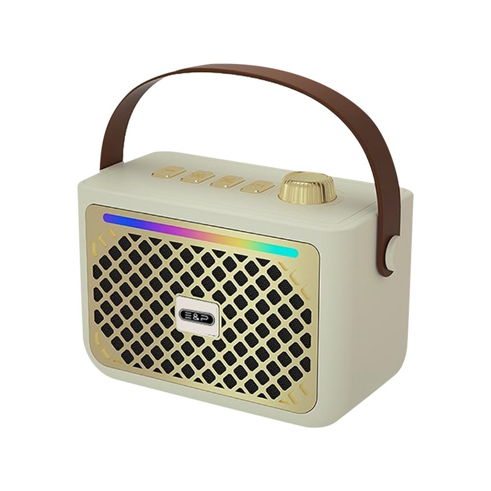 ลำโพงบลูทูธพร้อมไมค์ E&P LILLY สีขาว