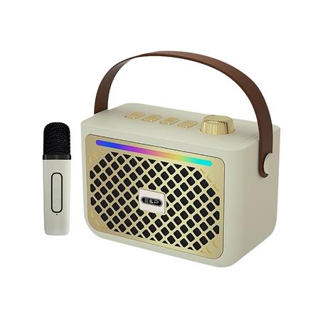 ลำโพงบลูทูธพร้อมไมค์ E&P LILLY สีขาว_0