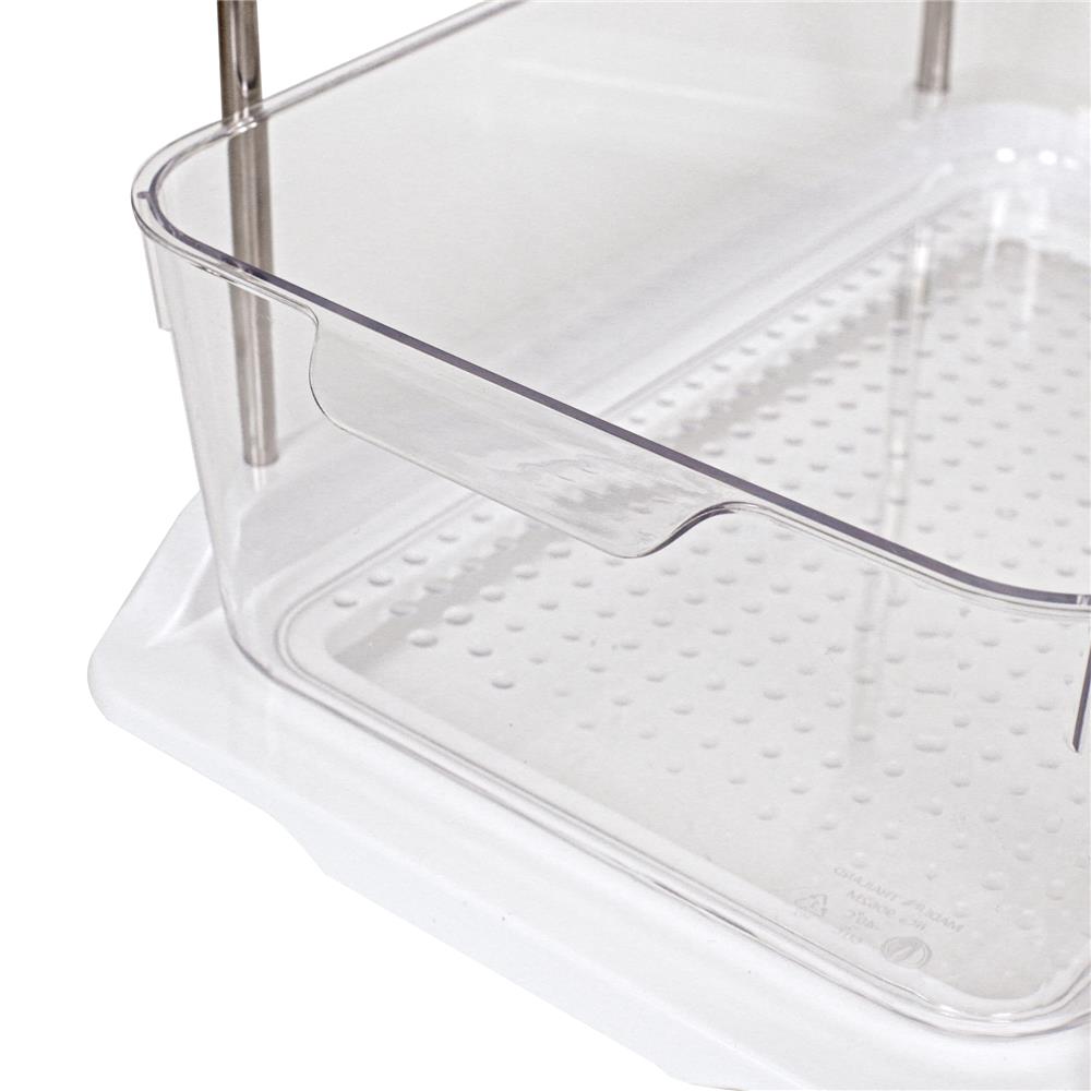 ชั้นวางของพร้อมถาดใส 2 ชั้น KECH BRINK 24X34X28.5 ซม.