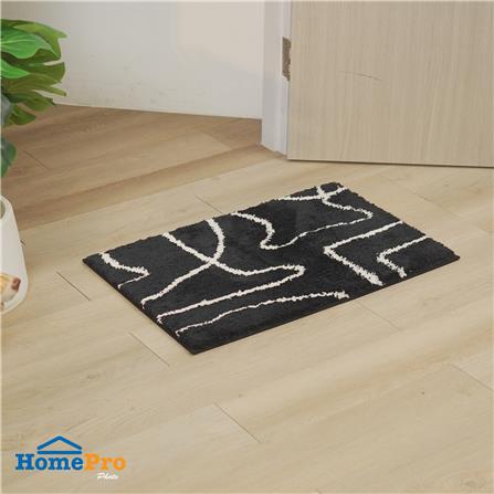 พรม HOME LIVING STYLE BILLIE 45X70 ซม. สีดำ_6