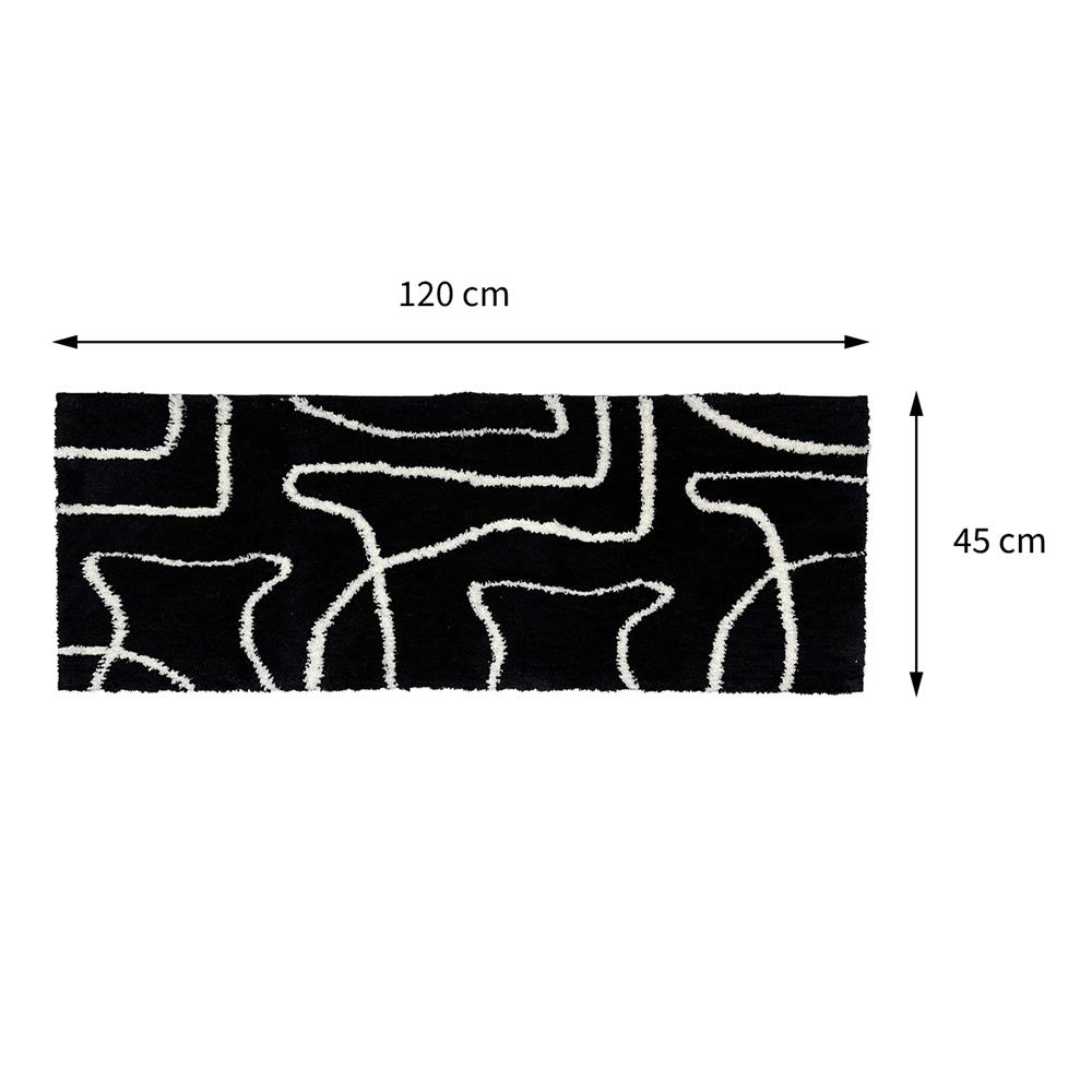 พรม HOME LIVING STYLE BILLIE 45X120 ซม. สีดำ