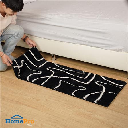 พรม HOME LIVING STYLE BILLIE 45X120 ซม. สีดำ_6