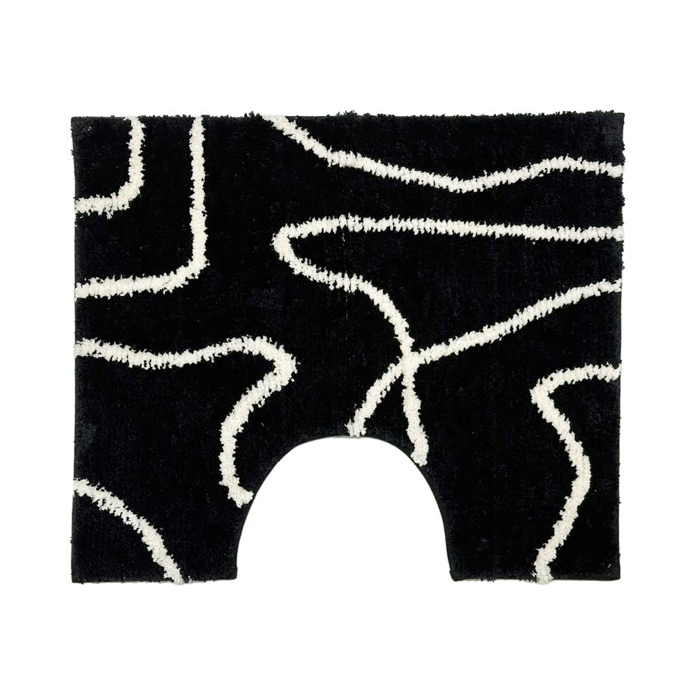 พรมห้องน้ำ HOME LIVING STYLE BILLIE 50X60 ซม. สีดำ