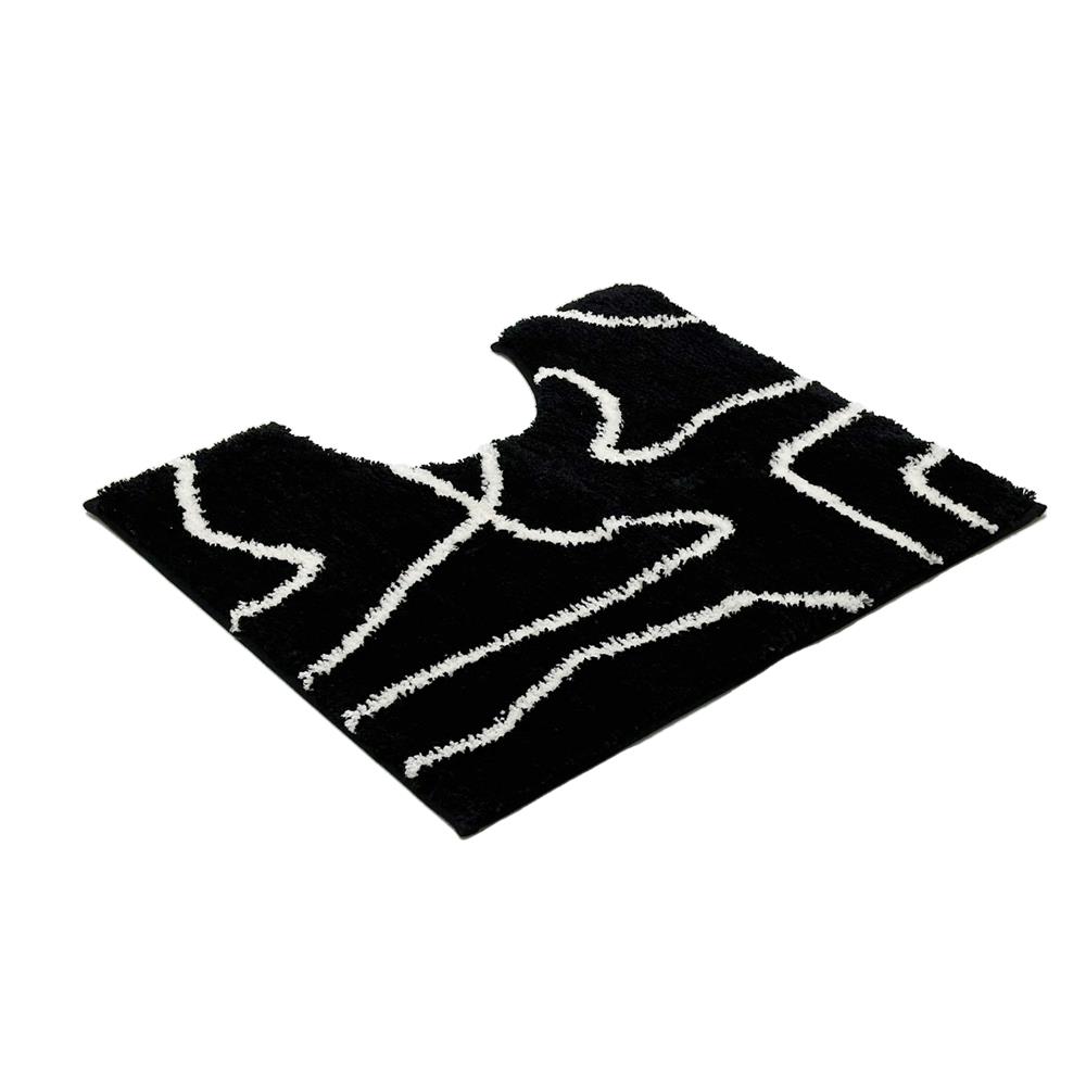 พรมห้องน้ำ HOME LIVING STYLE BILLIE 50X60 ซม. สีดำ