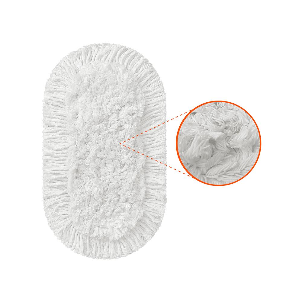 ไม้ม็อบถูพื้นดันฝุ่น 18 นิ้ว ZUMO ZM24 สีขาว/ส้ม