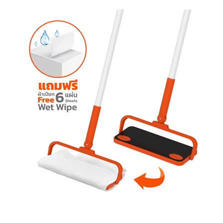 ไม้เมจิกม็อบดันฝุ่น ZUMO NYLON ZM14 สีขาว/ส้ม_3