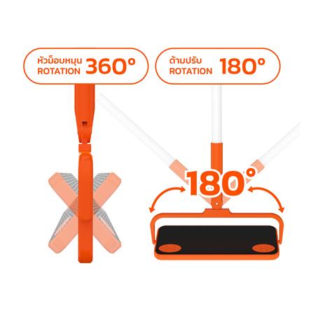 ไม้เมจิกม็อบดันฝุ่น ZUMO NYLON ZM14 สีขาว/ส้ม_5