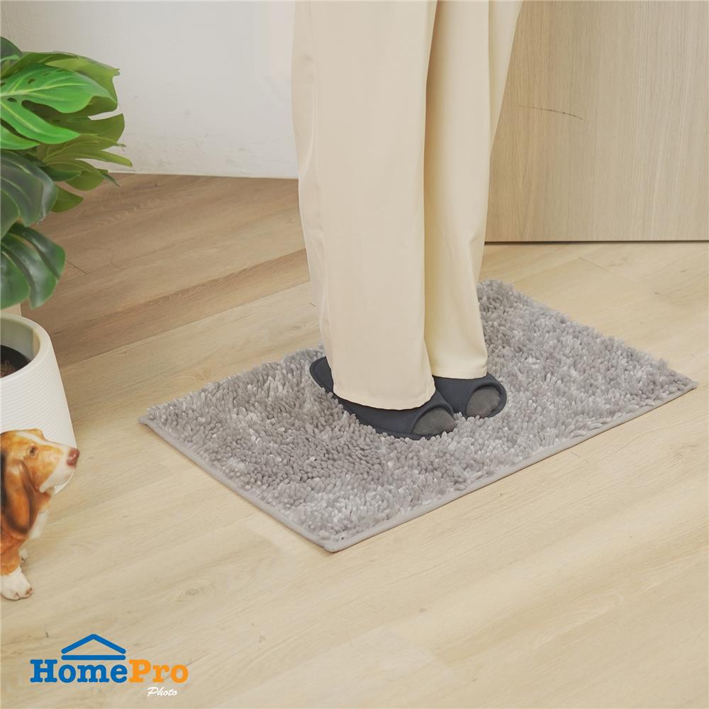 พรม HOME LIVING STYLE GRACE 45X70 ซม. สีเทาอ่อน