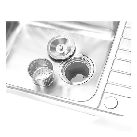 ซิงค์ฝัง 1 หลุม 1 ที่พัก MEX DLC81 สีเงิน_4