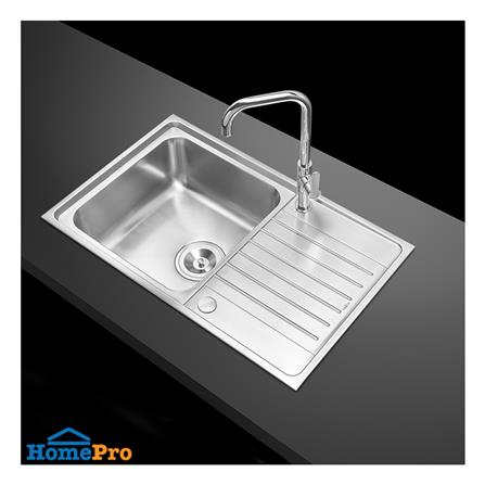 ซิงค์ฝัง 1 หลุม 1 ที่พัก MEX DLC81 สีเงิน_5