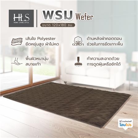 พรม HOME LIVING STYLE WEFER 120X180 ซม. สีน้ำตาลเข้ม_6