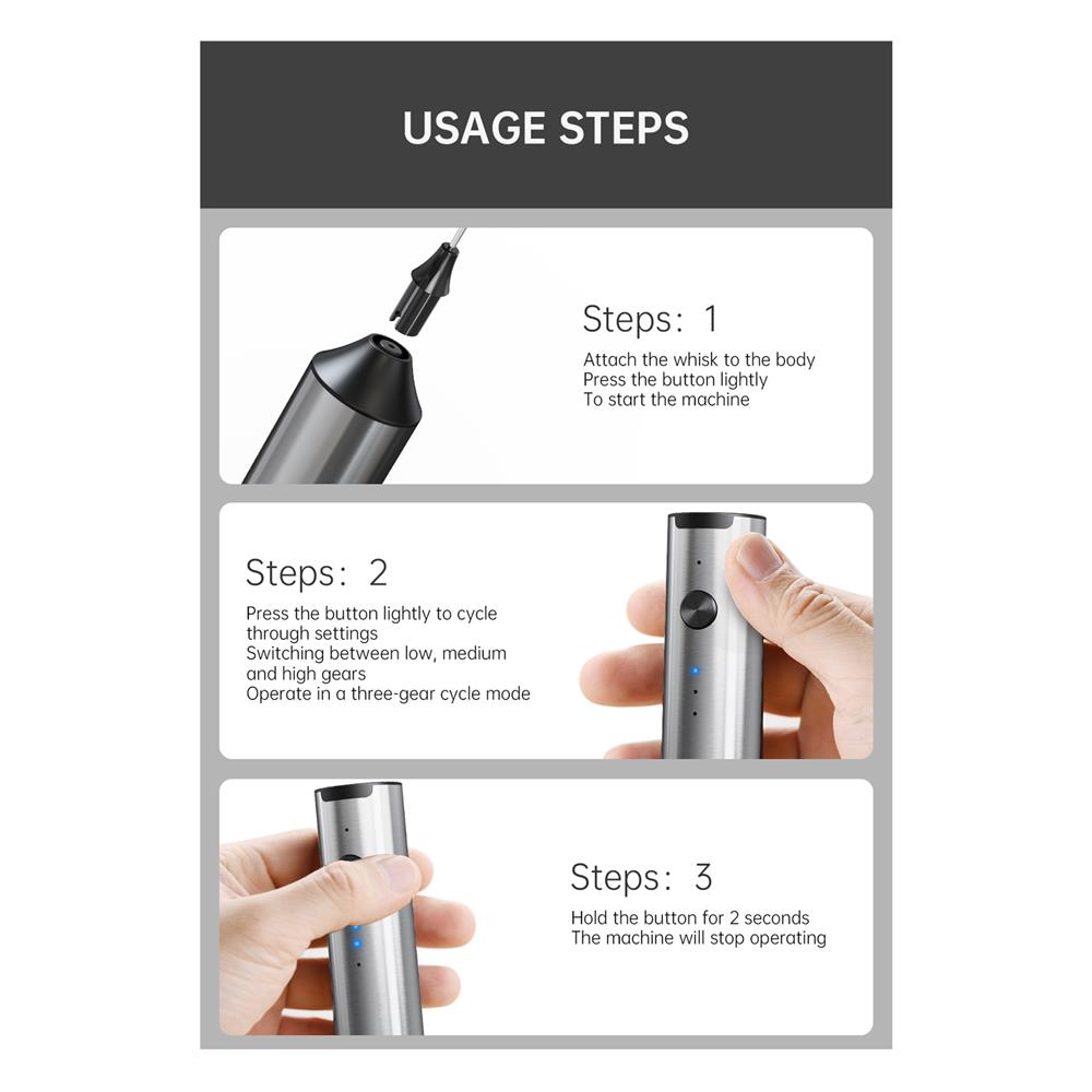 เครื่องทำฟองนม GRINDER 8200237 สีสเตนเลส