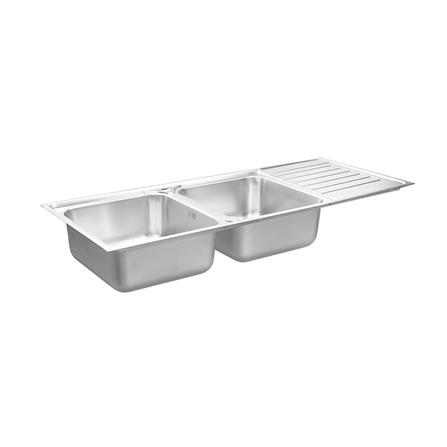 ซิงค์ฝัง 2 หลุม 1 ที่พัก MEX DLC202 สีเงิน_1