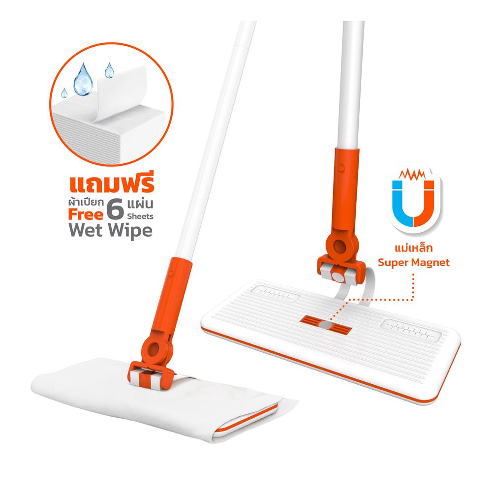 ไม้เมจิกม็อบดันฝุ่น ZUMO SUPERMAN ZM12 สีขาว/ส้ม