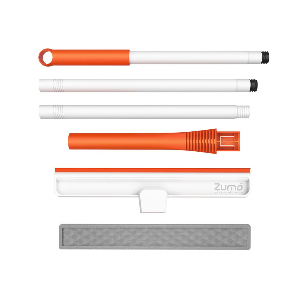 ที่เช็ดกระจกไมโครไฟเบอร์ ZUMO WIP WAP ZM11 สีขาว/ส้ม