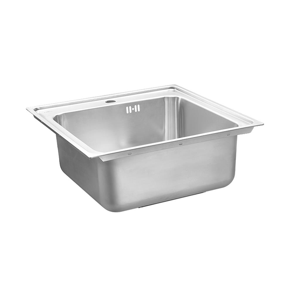 ซิงค์ฝัง 1 หลุม MEX DLC50 สีเงิน