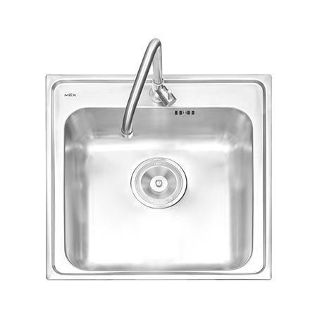 ซิงค์ฝัง 1 หลุม MEX DLC50 สีเงิน_0