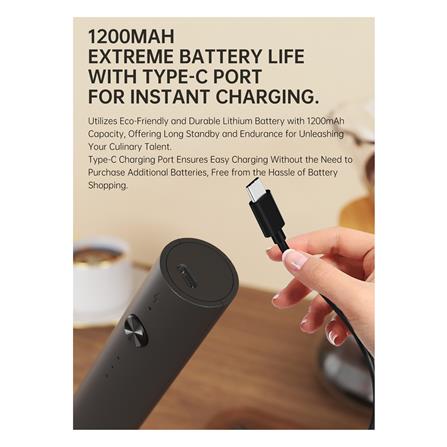 เครื่องทำฟองนม GRINDER 8200238 สีดำ_5