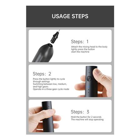 เครื่องทำฟองนม GRINDER 8200238 สีดำ_7