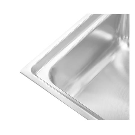 ซิงค์ฝัง 1 หลุม 1 ที่พัก MEX DLC101 สีเงิน_3