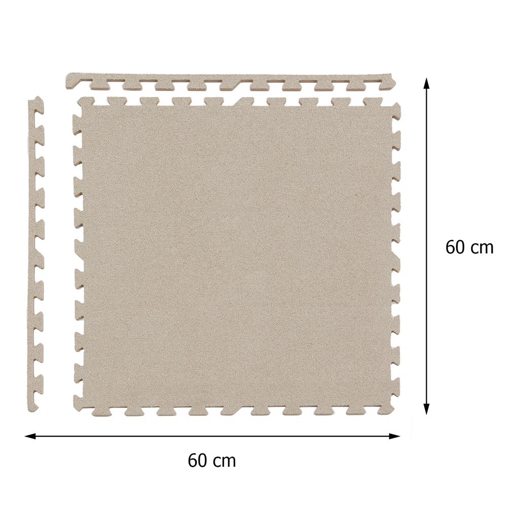 แผ่นรองนั่ง JIGSAW HOME LIVING STYLE ELMO 60X60 ซม. สีน้ำตาล (แพ็ก 4 ชิ้น)