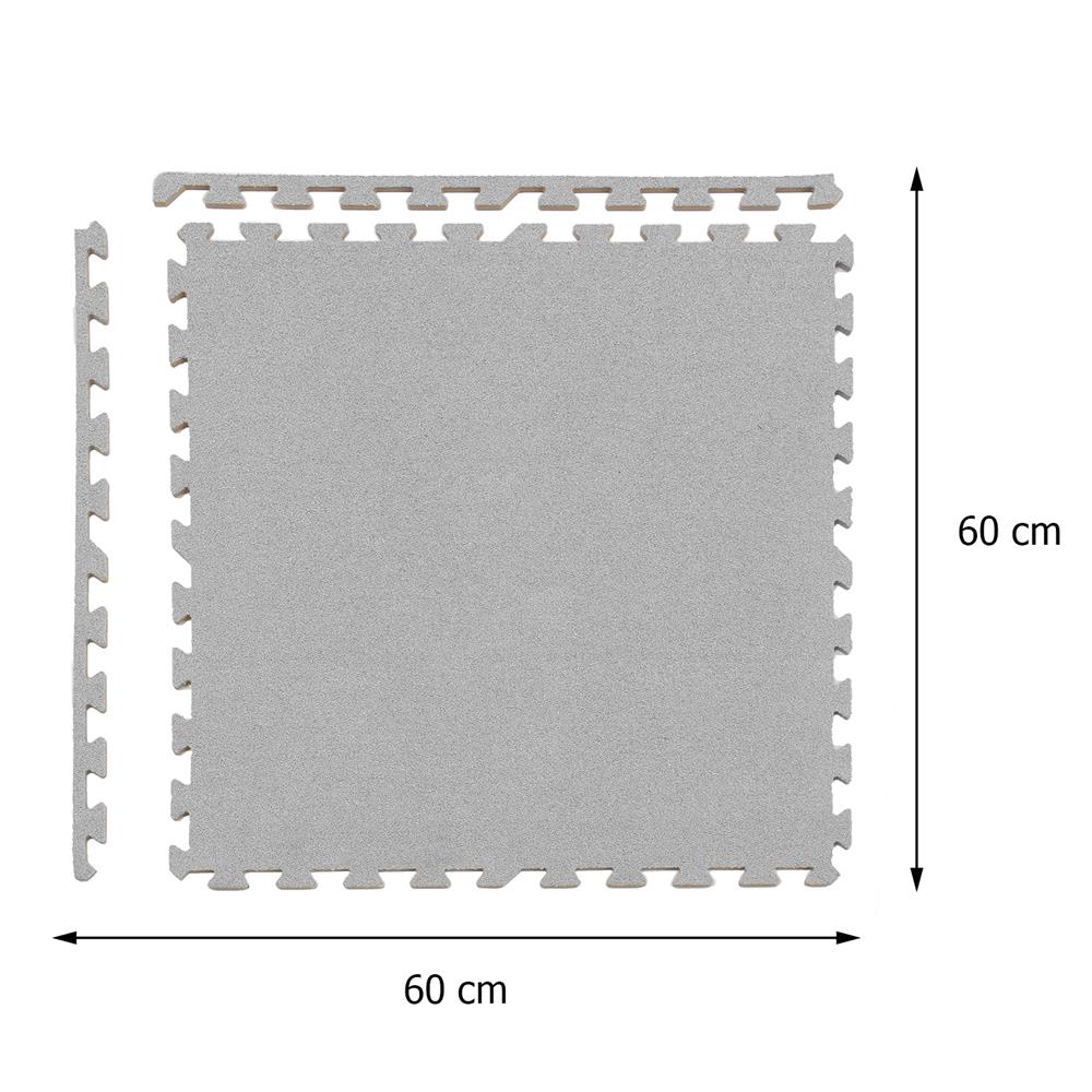 แผ่นรองนั่ง JIGSAW HOME LIVING STYLE ELMO 60X60 ซม. สีเทา (แพ็ก 4 ชิ้น)