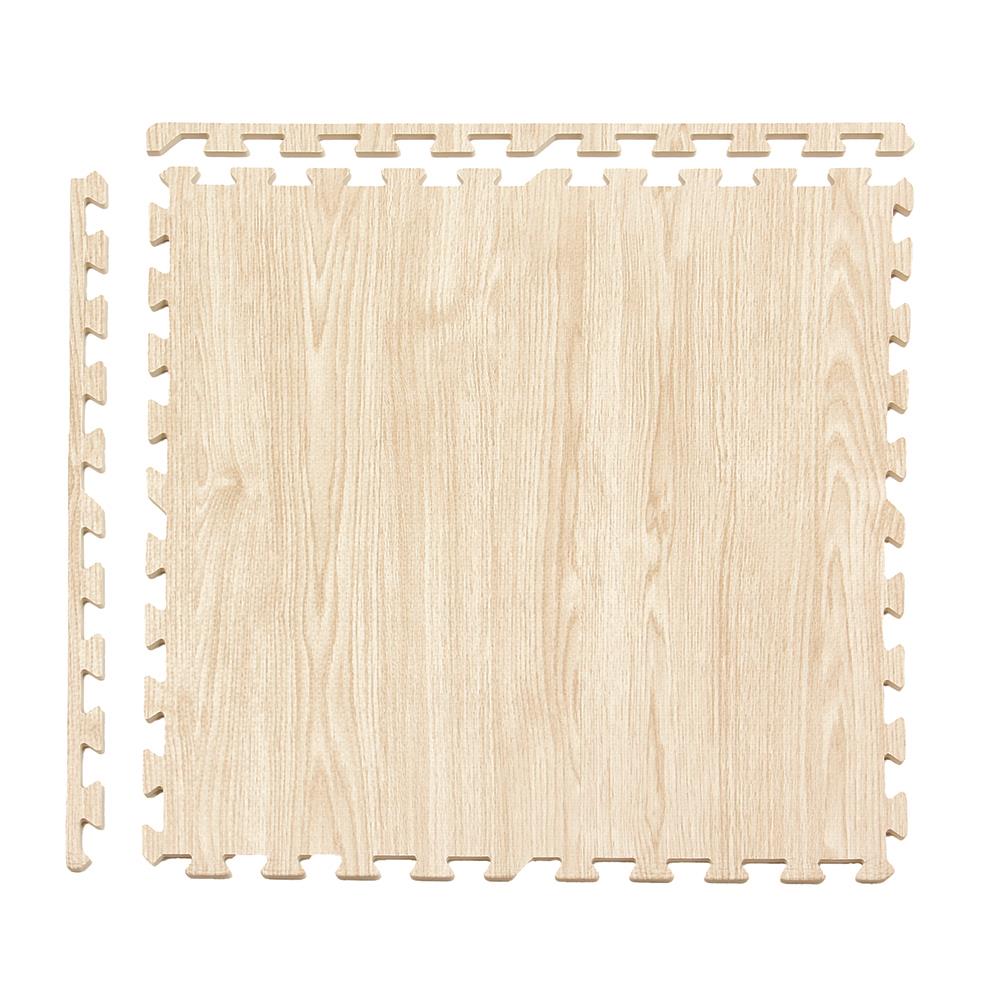 แผ่นรองนั่ง JIGSAW HOME LIVING STYLE OAK 60X60 ซม. สีครีม (แพ็ก 4 ชิ้น)