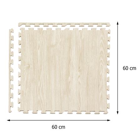 แผ่นรองนั่ง JIGSAW HOME LIVING STYLE OAK 60X60 ซม. สีครีม (แพ็ก 4 ชิ้น)_8