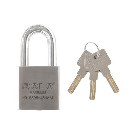 กุญแจลูกปืน SOLO 8808-45 45 มม. สีสเตนเลส_0