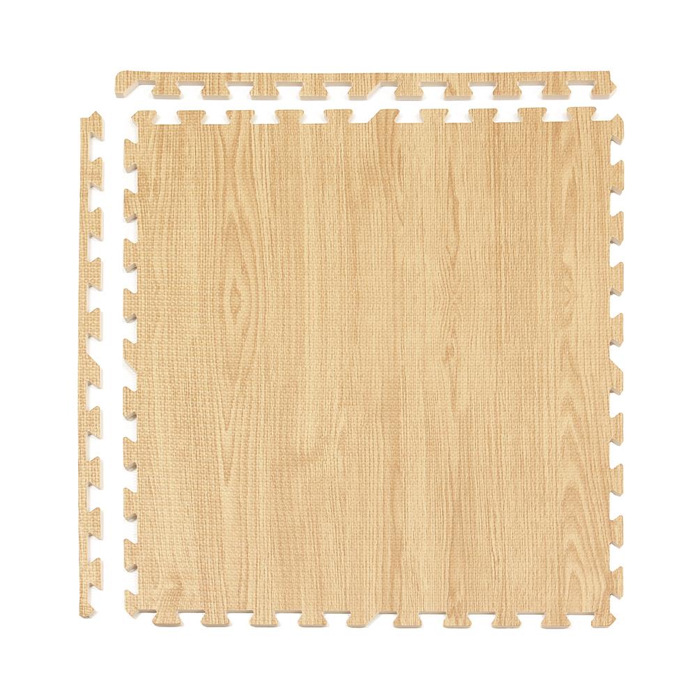 แผ่นรองนั่ง JIGSAW HOME LIVING STYLE OAK 60X60 ซม. สีน้ำตาล (แพ็ก 4 ชิ้น)