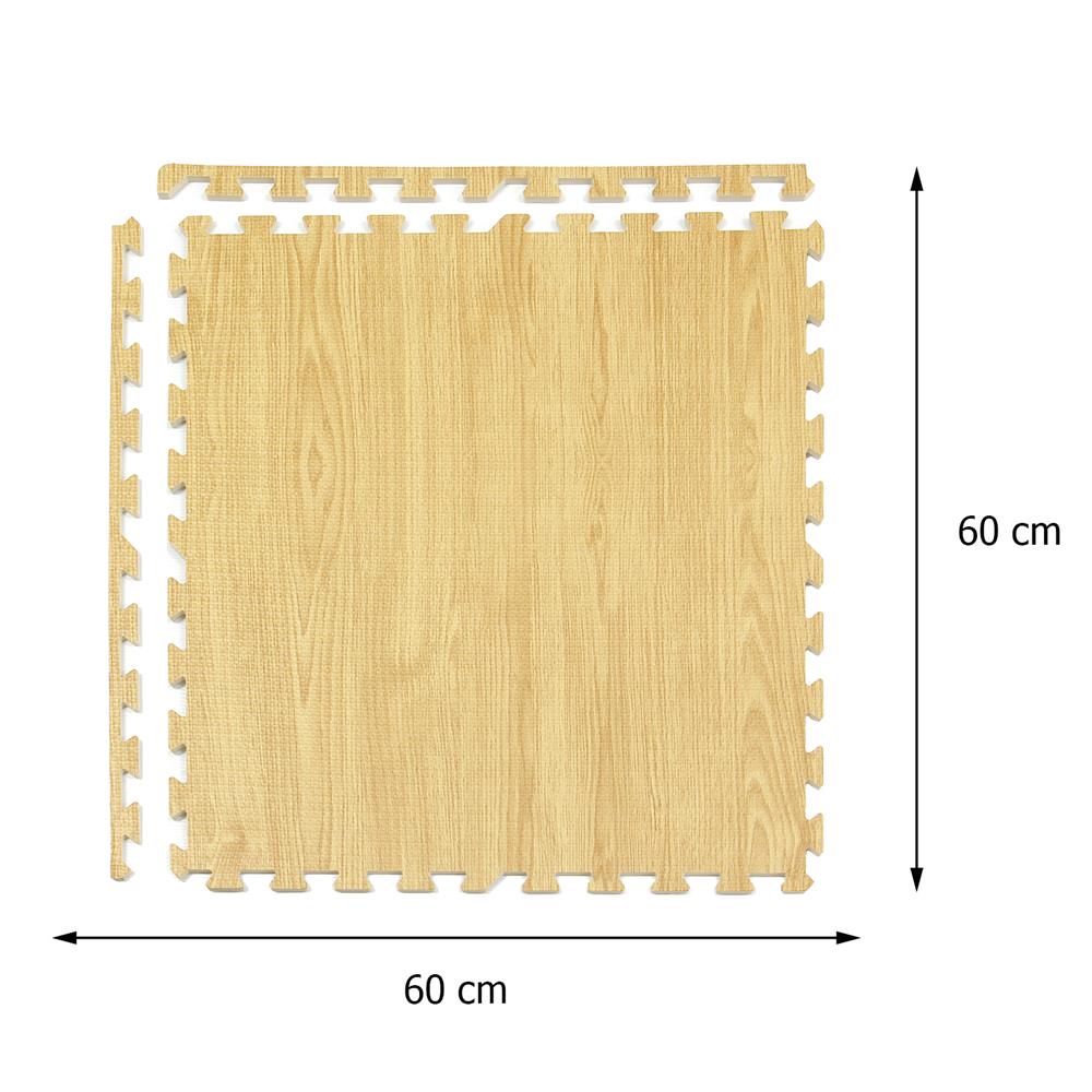 แผ่นรองนั่ง JIGSAW HOME LIVING STYLE OAK 60X60 ซม. สีน้ำตาล (แพ็ก 4 ชิ้น)