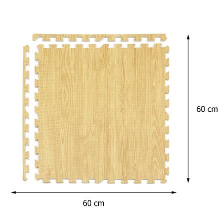 แผ่นรองนั่ง JIGSAW HOME LIVING STYLE OAK 60X60 ซม. สีน้ำตาล (แพ็ก 4 ชิ้น)_7