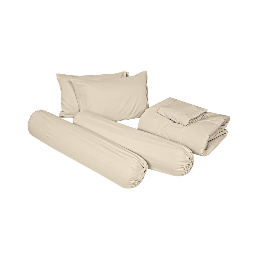 ชุดผ้าปูที่นอน 6 ฟุต (ชุด 6 ชิ้น) HOME LIVING STYLE MULTI-CURVE สี BROWN