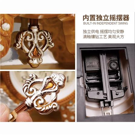 นาฬิกาตั้งโต๊ะ INTERY CT027C009_06 12.20 นิ้ว สีน้ำตาล_1