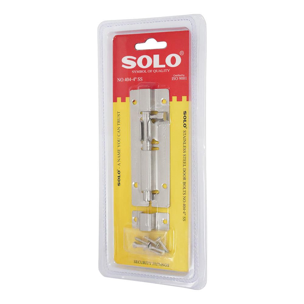 กลอนทั่วไป SOLO 404-4 4 นิ้ว สีสเตนเลส