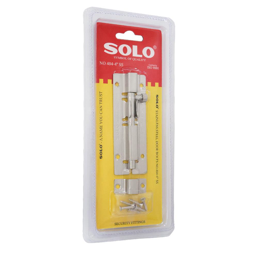 กลอนทั่วไป SOLO 404-4 4 นิ้ว สีสเตนเลส