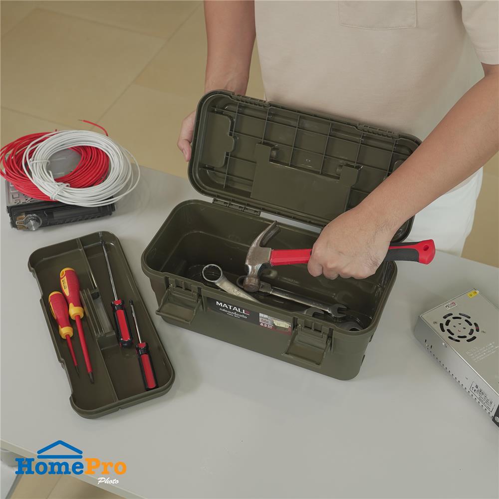 กล่องเครื่องมือ MATALL DY2501-GM 6.5L SIZE M สีเขียว