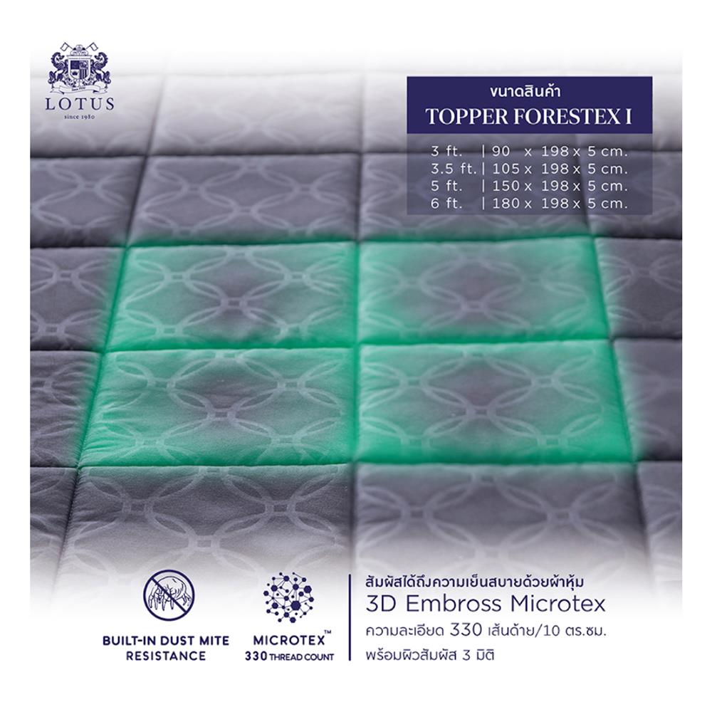 แผ่นรองนอน 3.5 ฟุต LOTUS FORESTEX I สี NAVY BLUE
