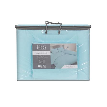ชุดผ้าปูที่นอน 6 ฟุต (ชุด 6 ชิ้น) HOME LIVING STYLE KEYCHAIN สี BLUE_3