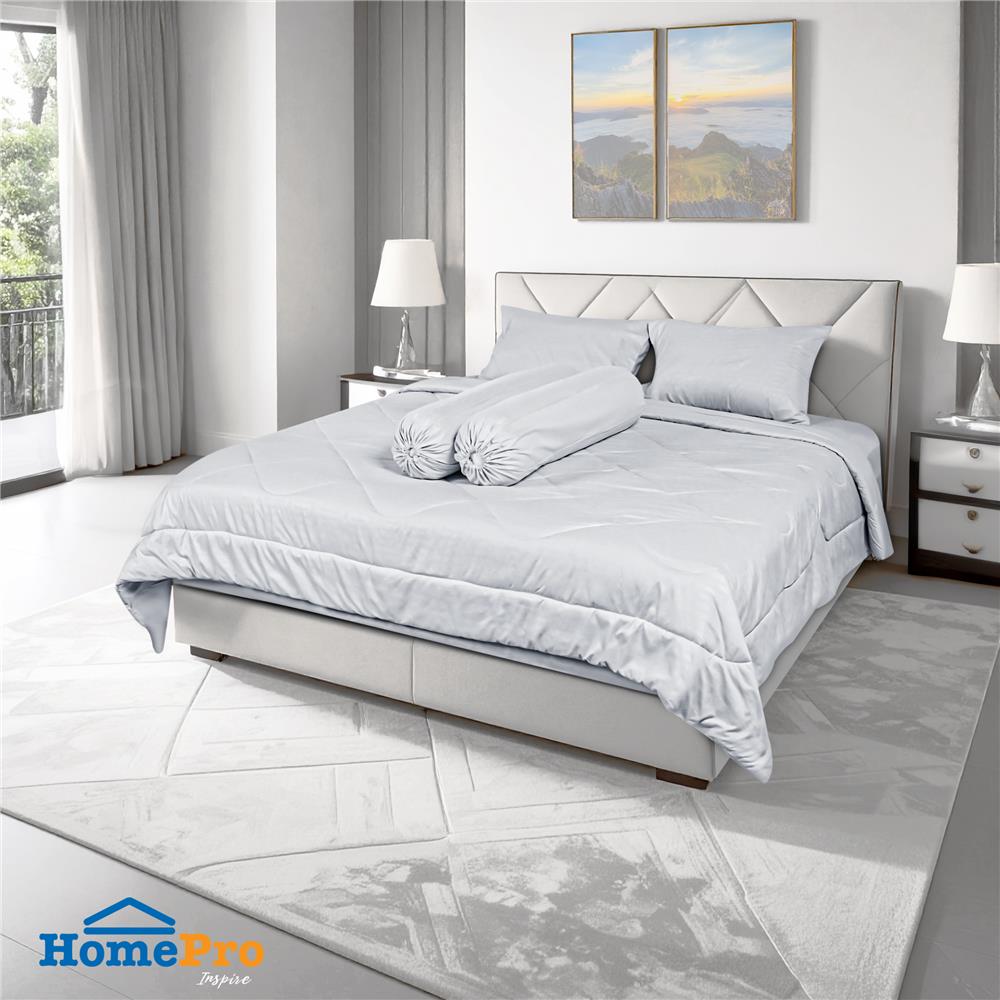 ชุดผ้าปูที่นอน 6 ฟุต (ชุด 6 ชิ้น) HOME LIVING STYLE KEYCHAIN สี GREY_0