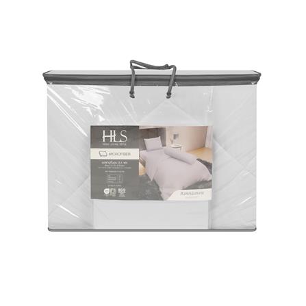 ชุดผ้าปูที่นอน 3.5 ฟุต (ชุด 4 ชิ้น) HOME LIVING STYLE MULTI-CURVE สี LIGHT GREY_5