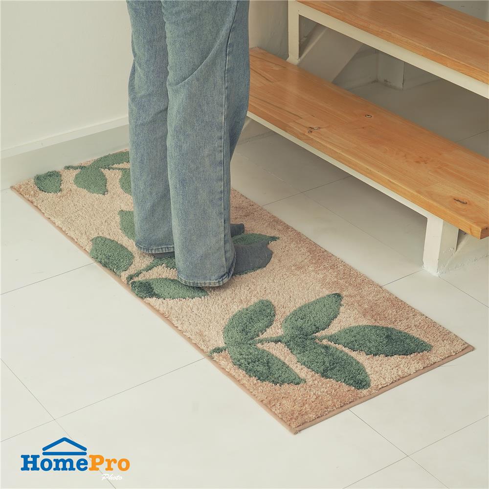 พรม HOME LIVING STYLE PLANT 45X120 ซม. สีครีม