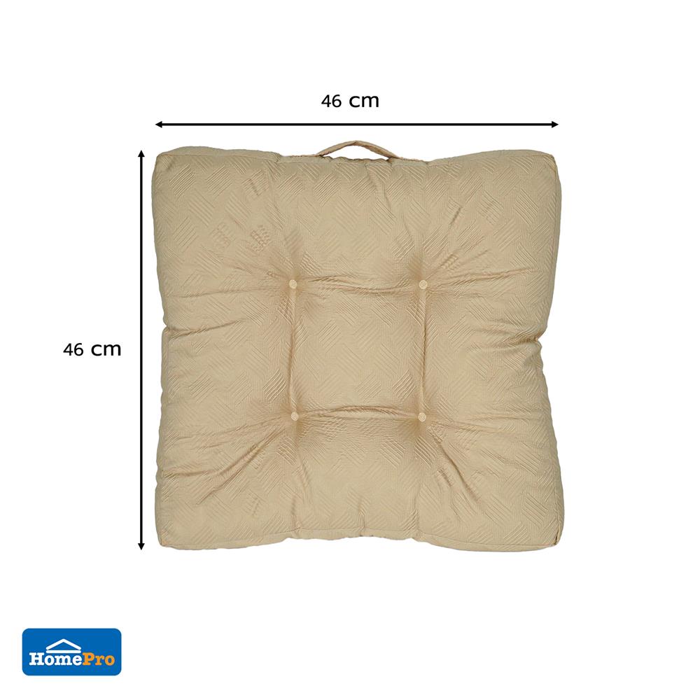 เบาะรองนั่ง HOME LIVING STYLE CROSBY 18X18 นิ้ว สีเบจ